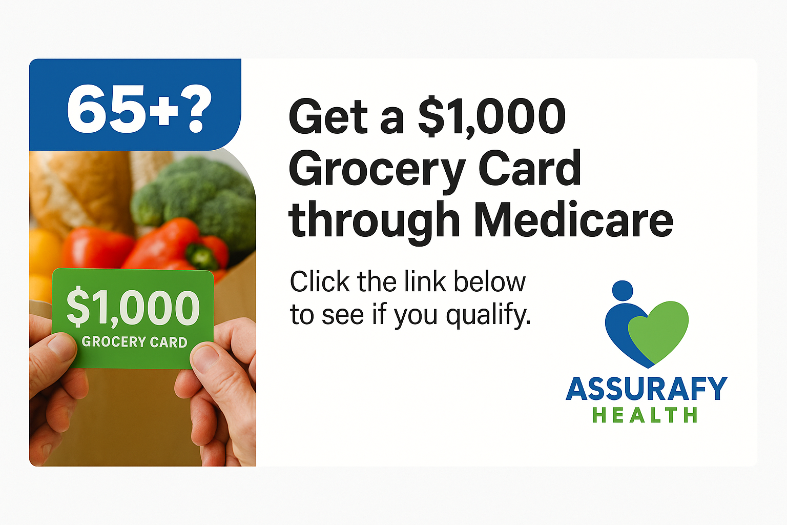 Smiling senior with groceries